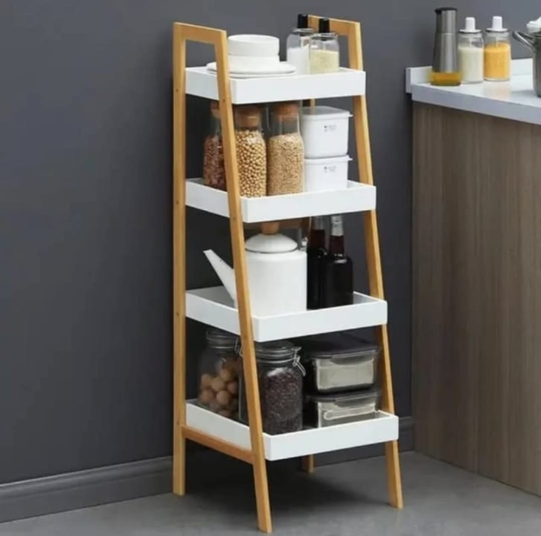Wood  Storage Display Shelf Wood Storage Rack / Home Office Bookshelf/Plant Flower Stand