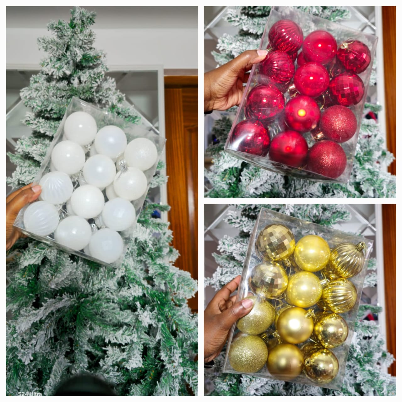 24pc Set Christmas Bubbles