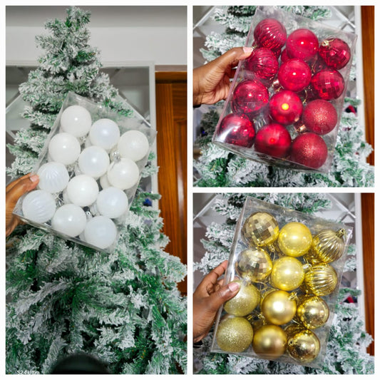 24pc Set Christmas Bubbles