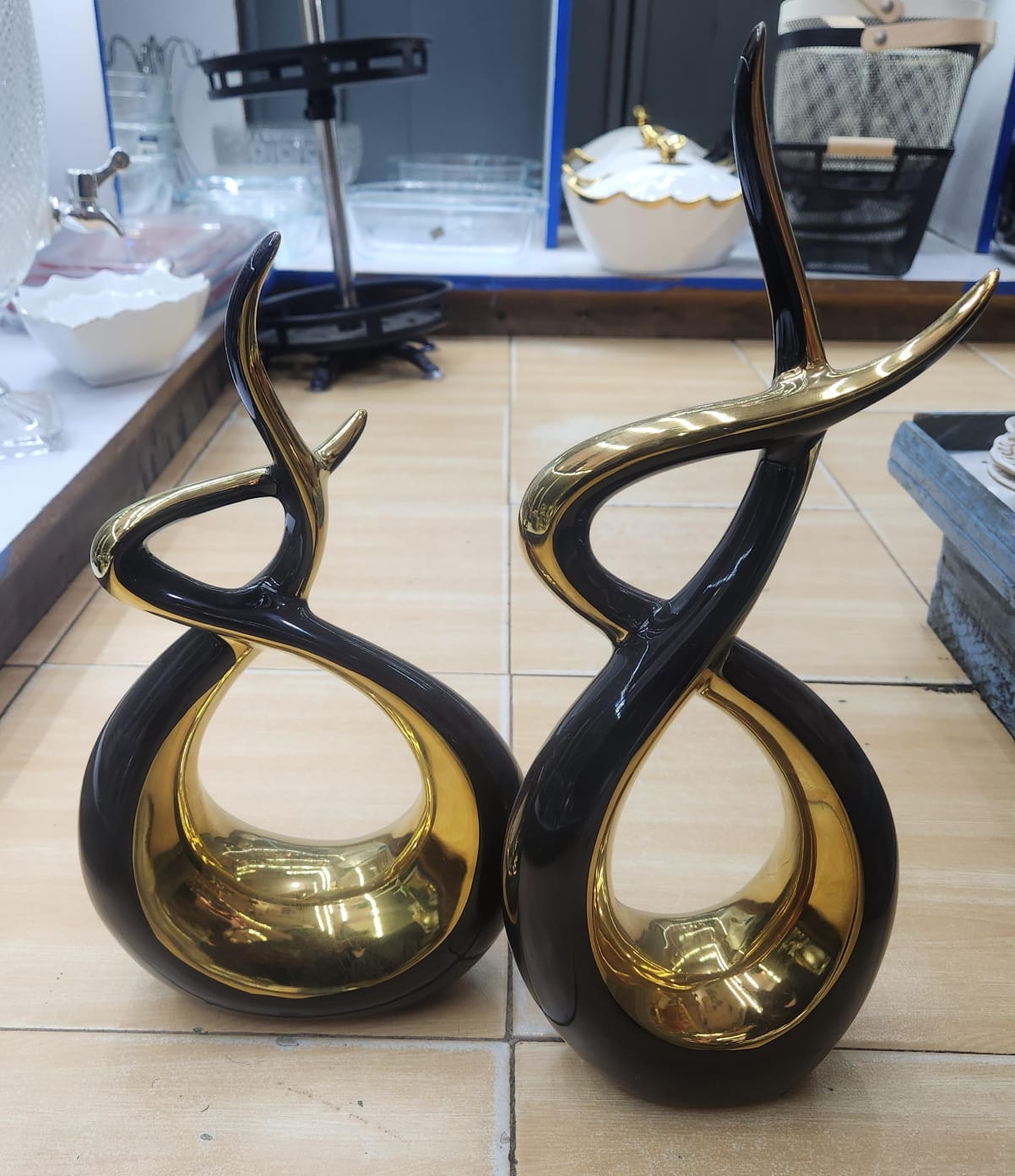 2pcs Modern Ceramic Decoration Ornaments