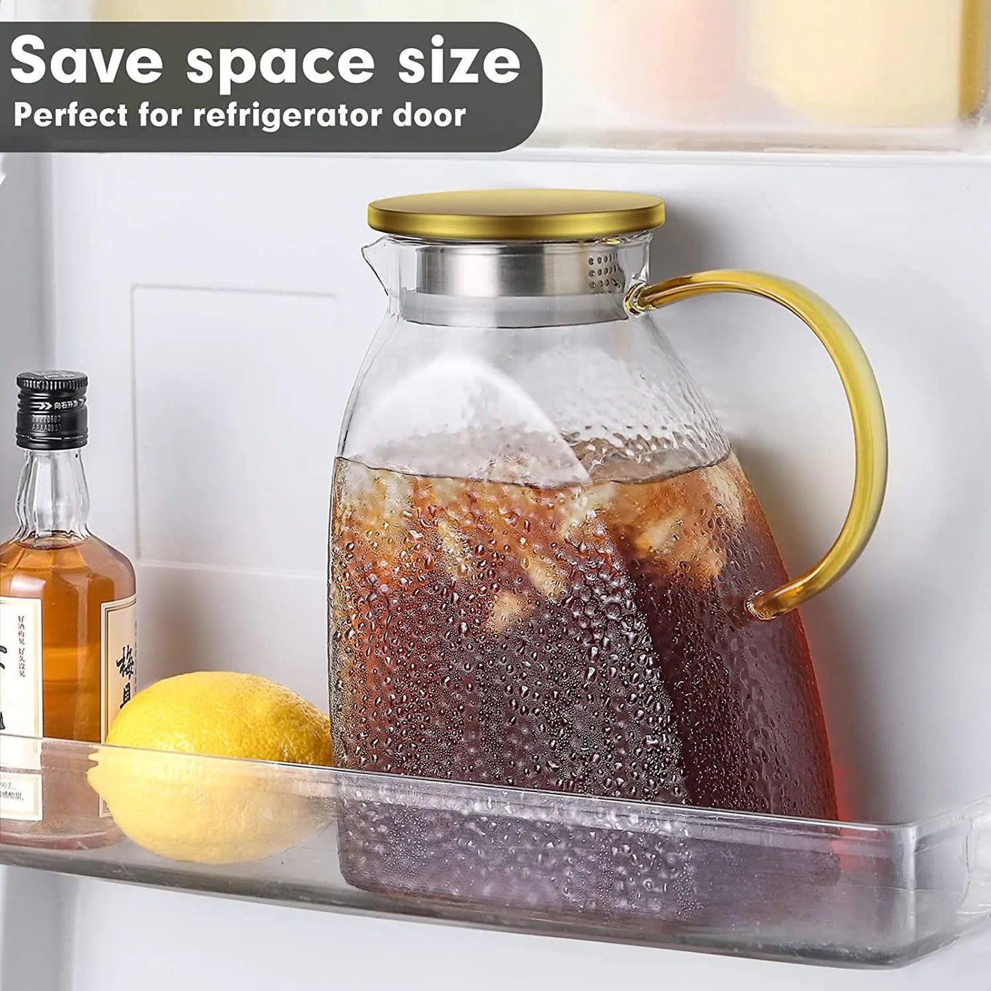 Luxury borosilicate pot/kettle with stainless steel lid