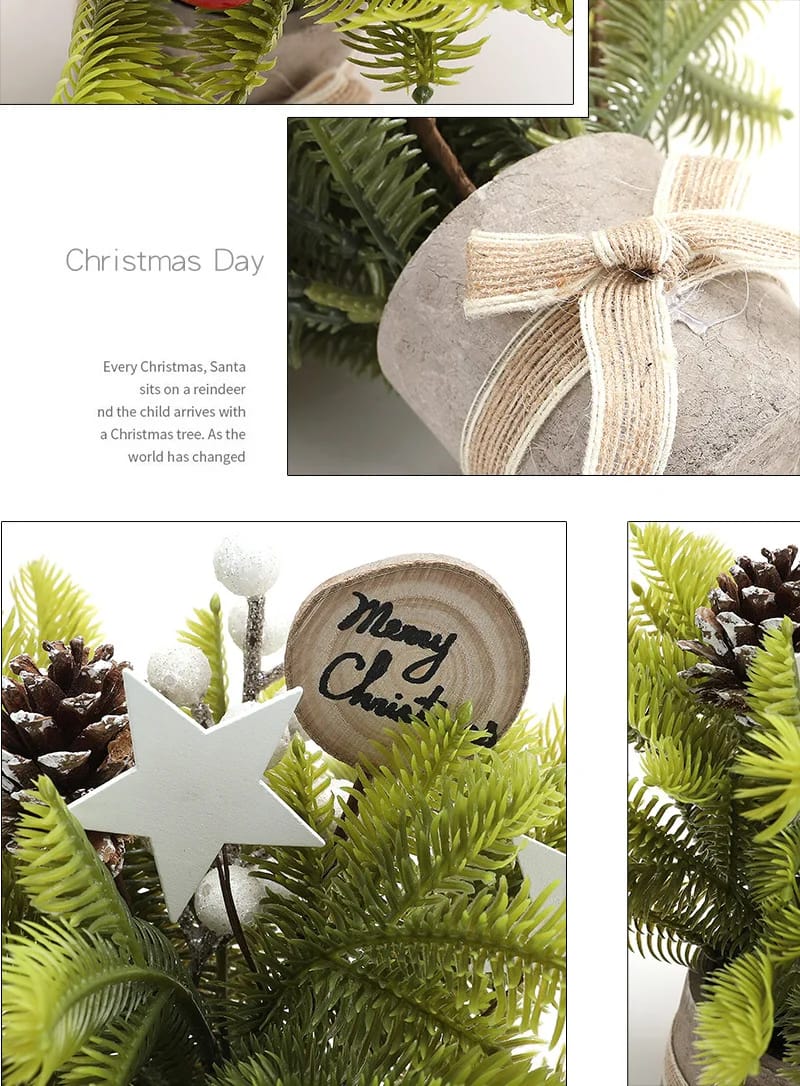 1Pcs Tabletop Exquisite Mini Christmas Tree