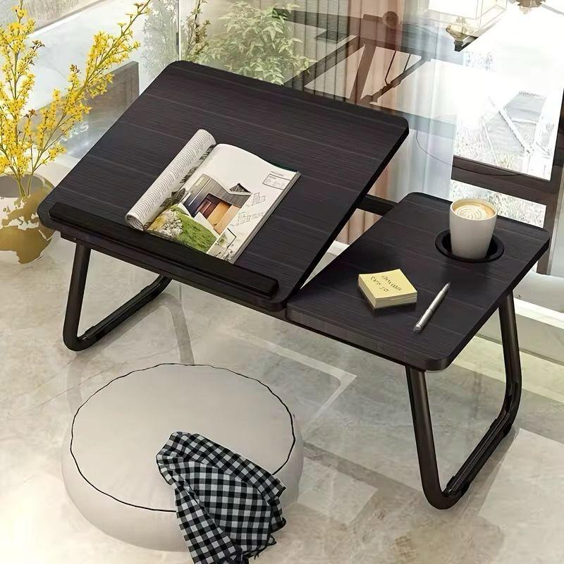Adjustable Tilting Laptop Folding Table Stand Desk Bed Table with Foldable Legs