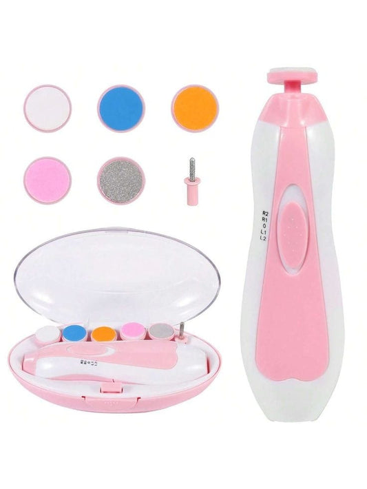 6 grinder AA battery powered baby to adult nail trimmer