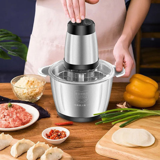 Stainless steel electric mincer / shredder 2L