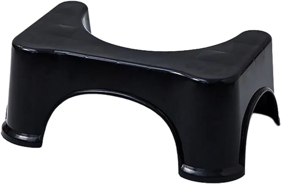 Squatty footrest stool