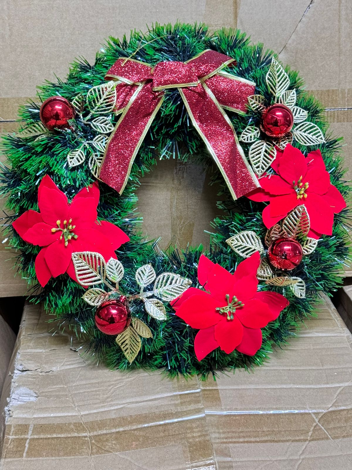 40CM Christmas Wreath for Front Door \ Window