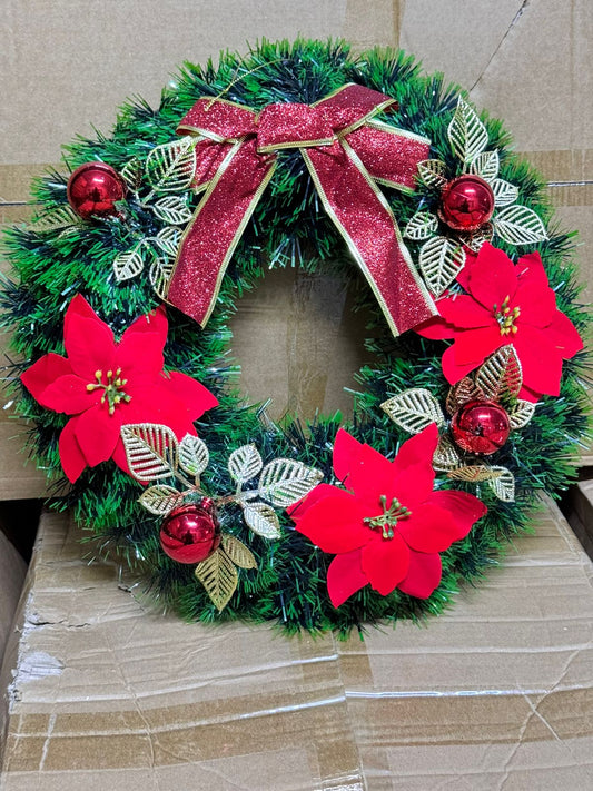 40CM Christmas Wreath for Front Door \ Window