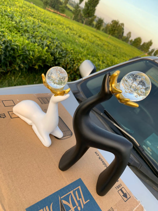 Unbearable Crystal Sika Deer Home Living Room Animal Ornament, Desktop Decoration Ornament