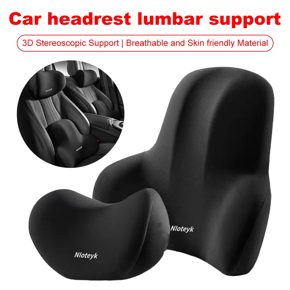 2ps set Car headrest and backrest lumbar support*