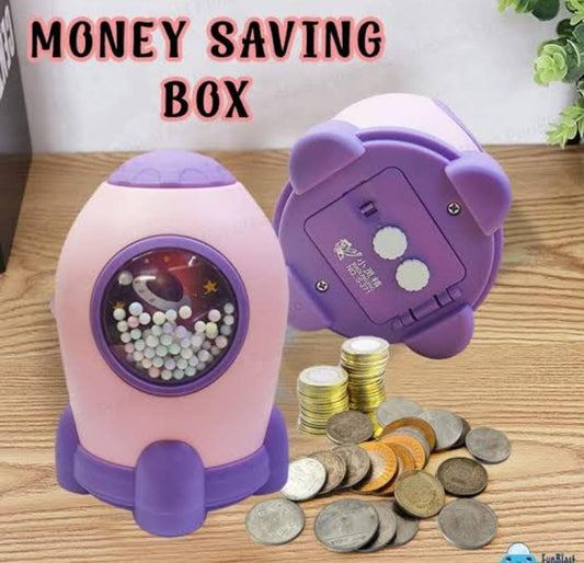 Rocket piggy bank