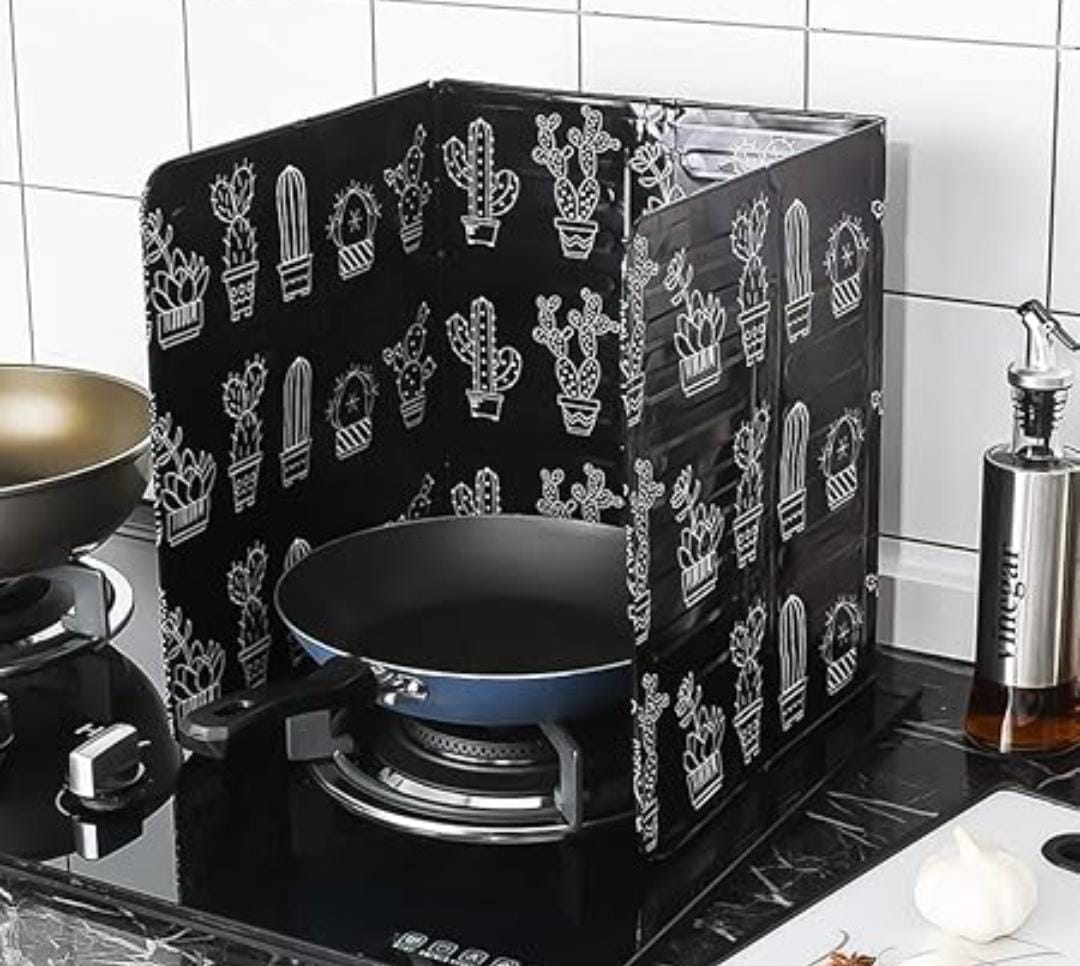 Foldable Anti splash splatter cooker aluminium shield plate