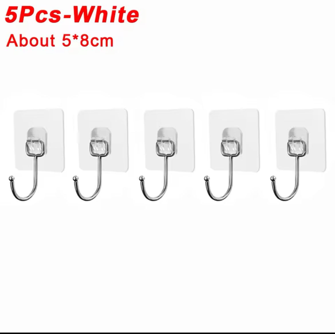 5 Pcs Large Hooks Heavy Duty Waterproof