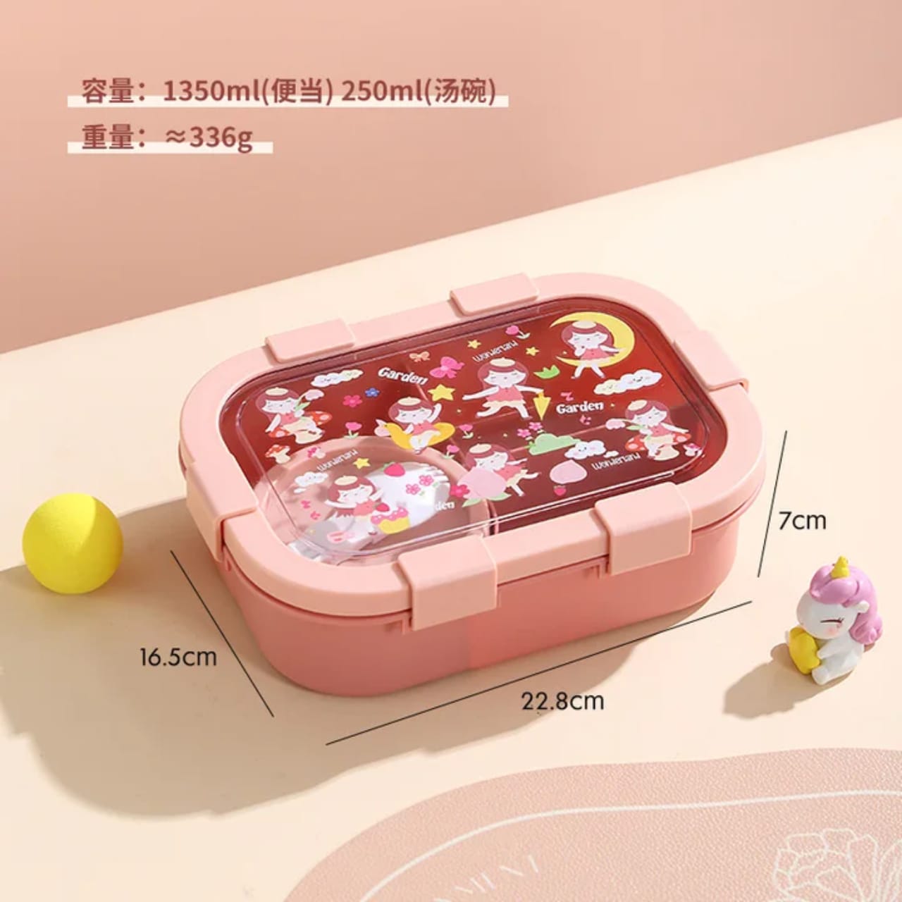 4-Compartment Bento Lunch Box