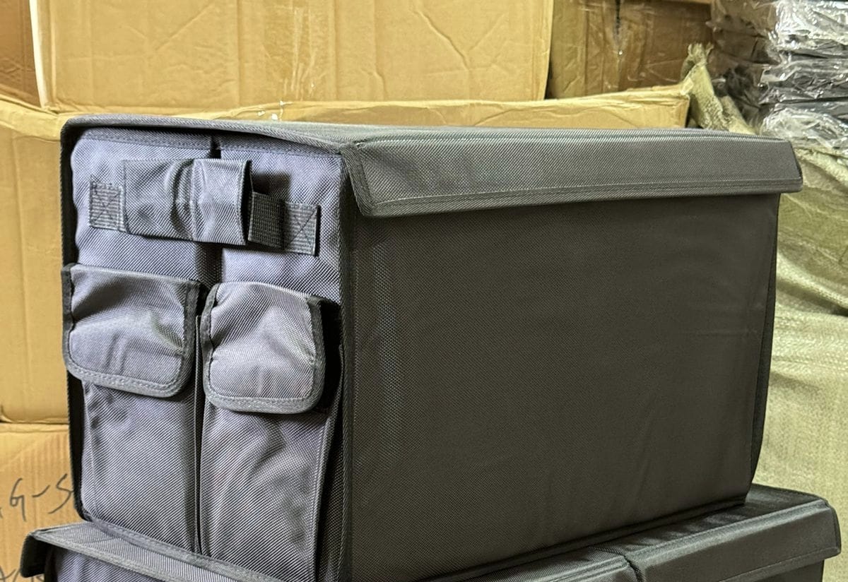Foldable Premium Car Trunk Boot Organizer With Lid, Partitions & Handle