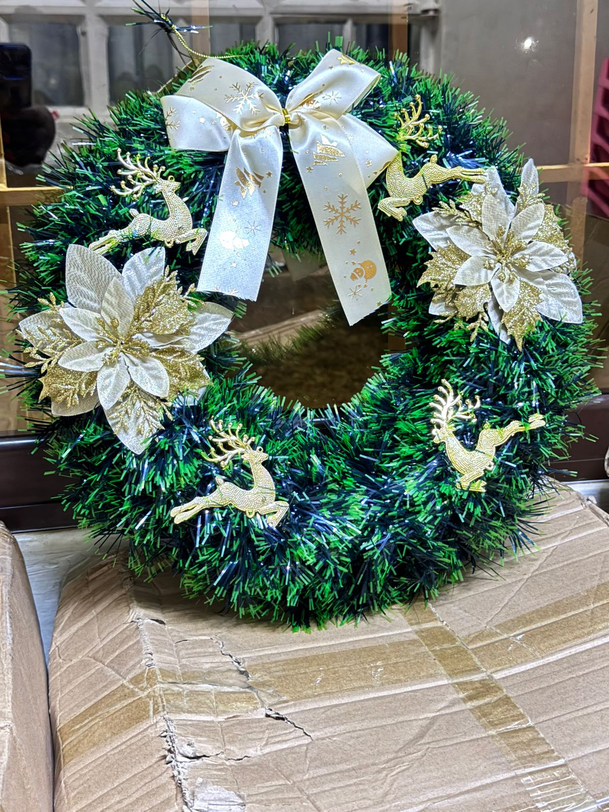 40CM Christmas Wreath for Front Door \ Window