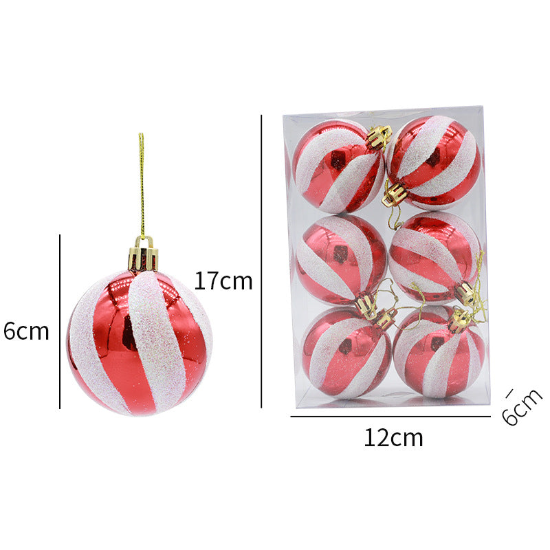 6pcs Christmas Ball 6cm