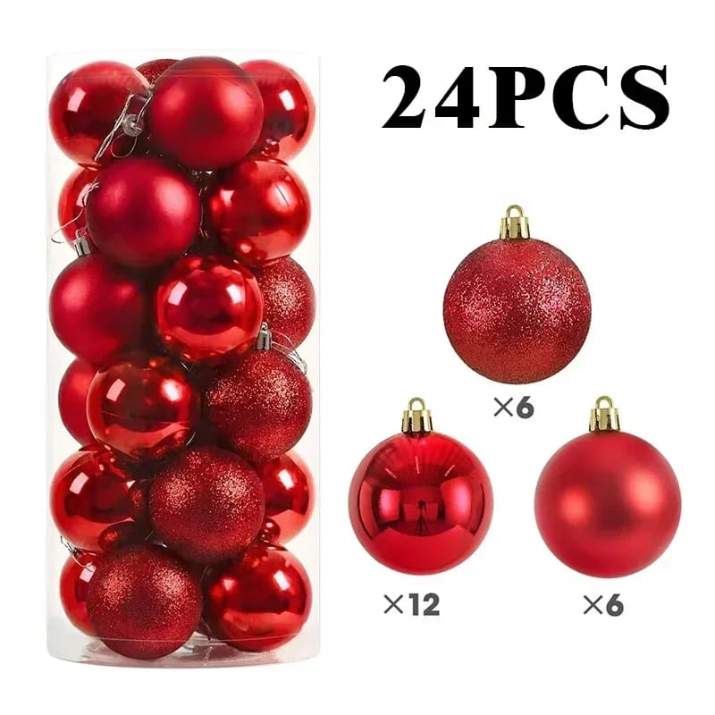 24pcs Christmas tree decor balls