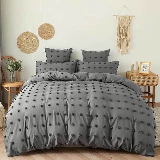 3 pcs set Grey duvet cover