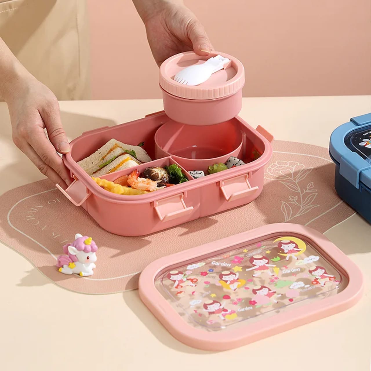 4-Compartment Bento Lunch Box