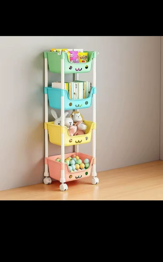 Children's toy storage rack
