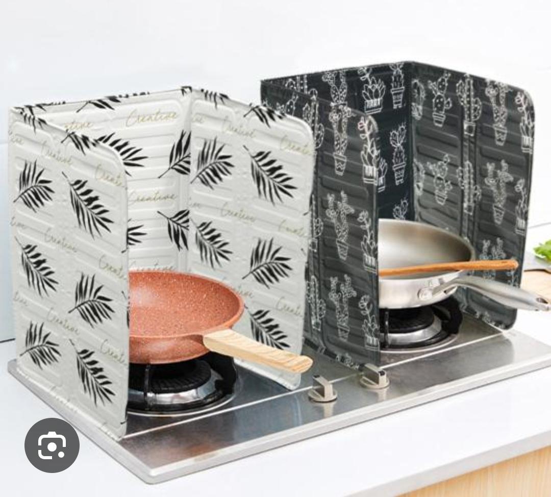 Foldable Anti splash splatter cooker aluminium shield plate