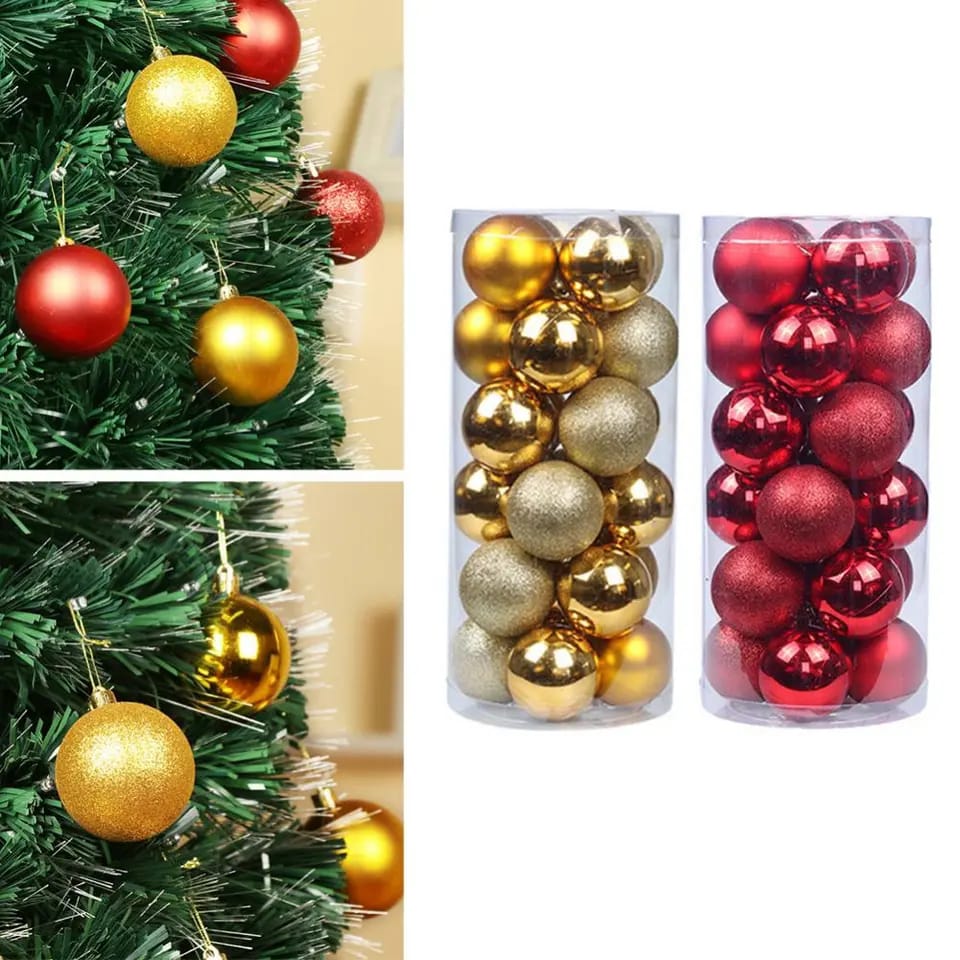 24pcs Christmas tree decor balls