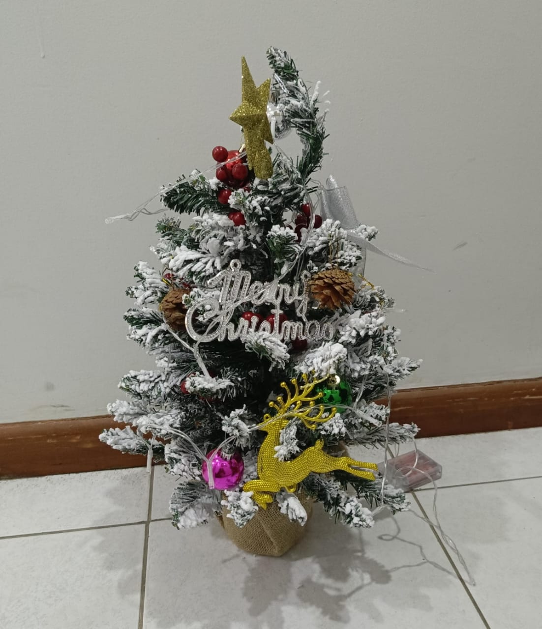 Mini Table Top Christmas Tree With Decorations