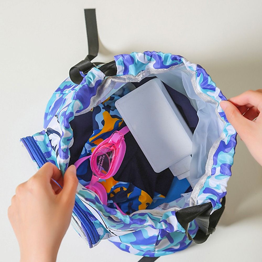 Kids swimming bags with goggles  slot and shoe compartment