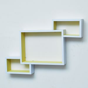 3PC CONNECTED BOXES FLOATING SHELVES