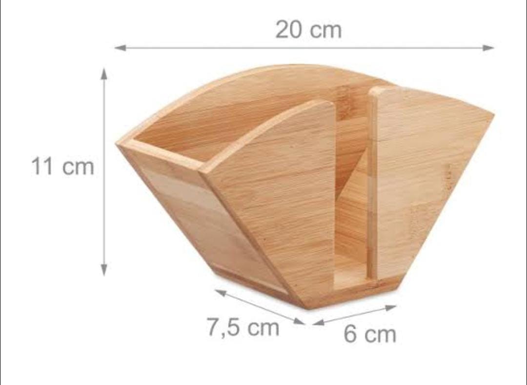 Bamboo napkin holder