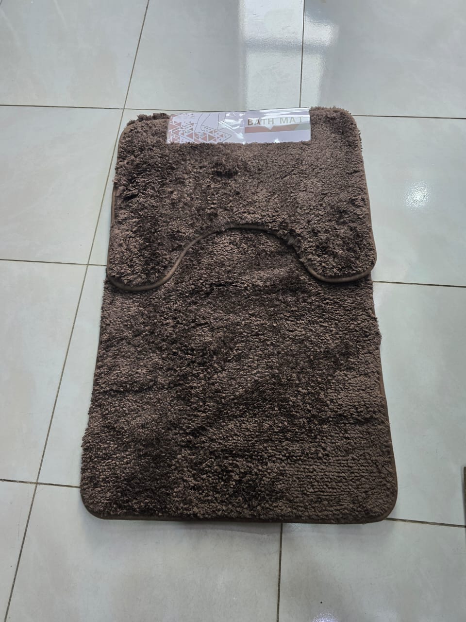 2pcs Ultra-Soft Plush Bath Mat Set