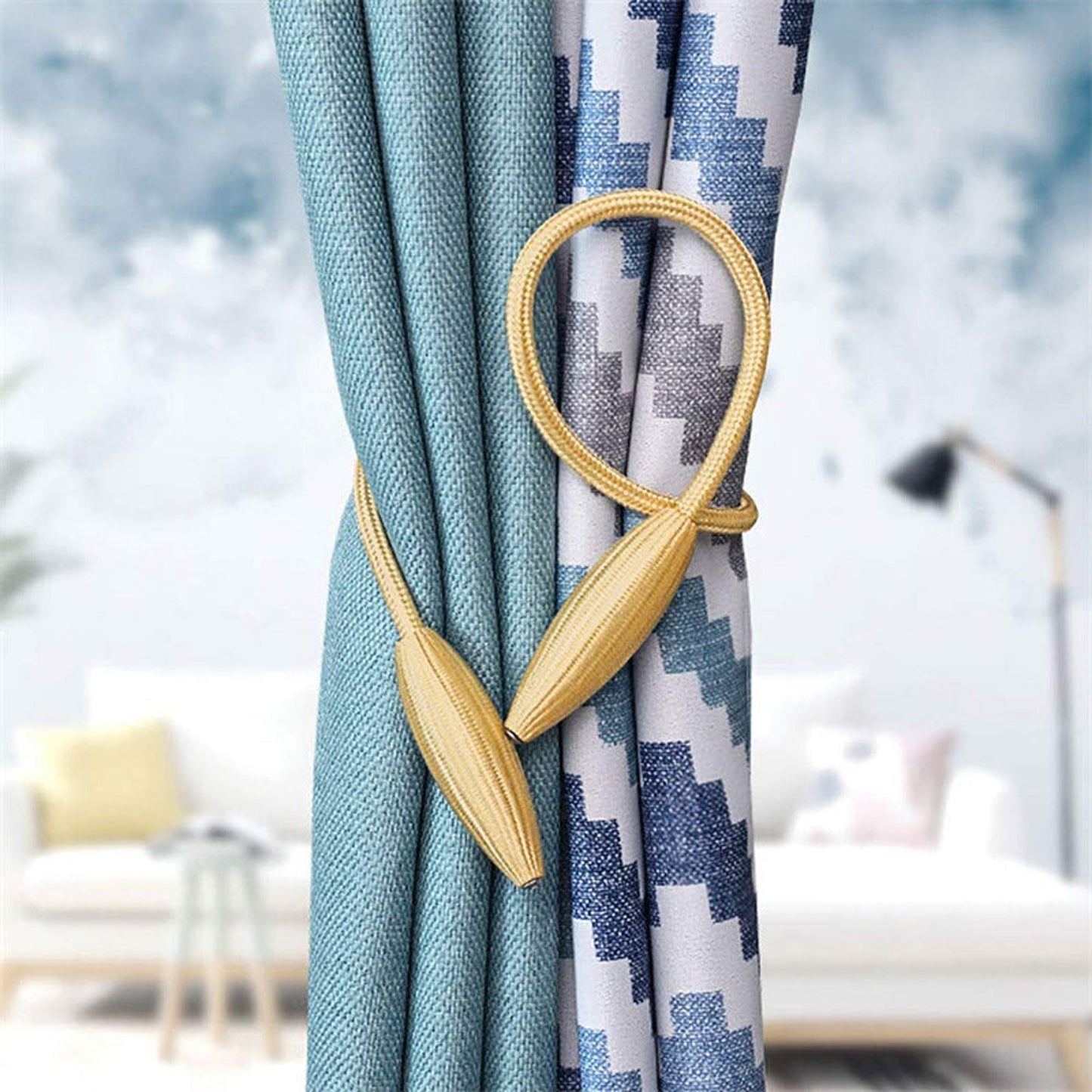 Arbitrary shape strong Curtain tiebacks