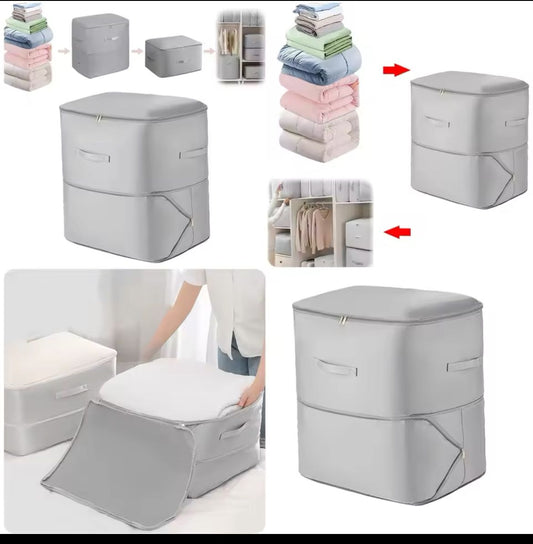 Space Saving Self Compression quilt/duvet Bag ,For Travel & Wardrobe Closet Organizer