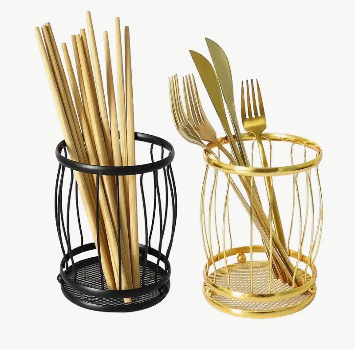 Metal Cutlery Holder Organizer