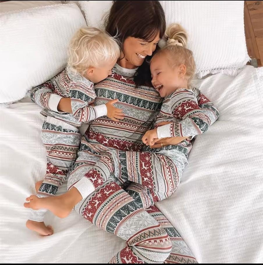 Family matching Christmas pajama sets