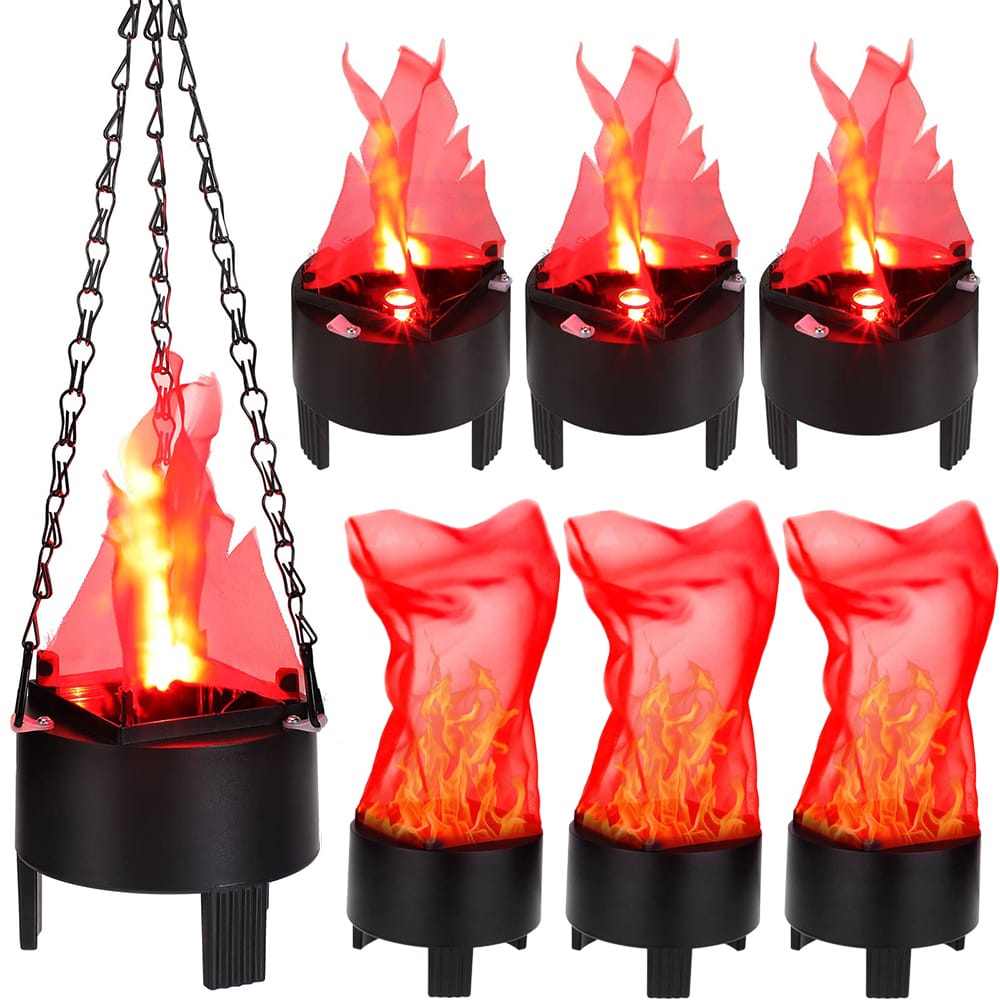 12cm cylinder 3 legged hanging chain fireplace