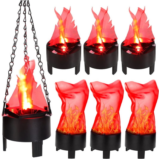12cm cylinder 3 legged hanging chain fireplace