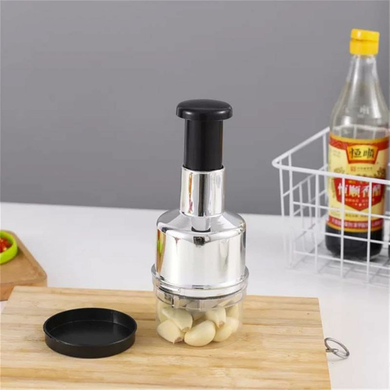 Stainless Steel Manual garlic / chopper