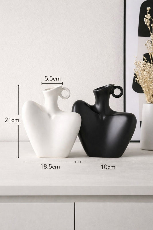 Ivory Sculpt Vase