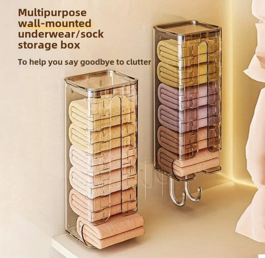 Wall-Mounted Socks & Underwear Storage Box