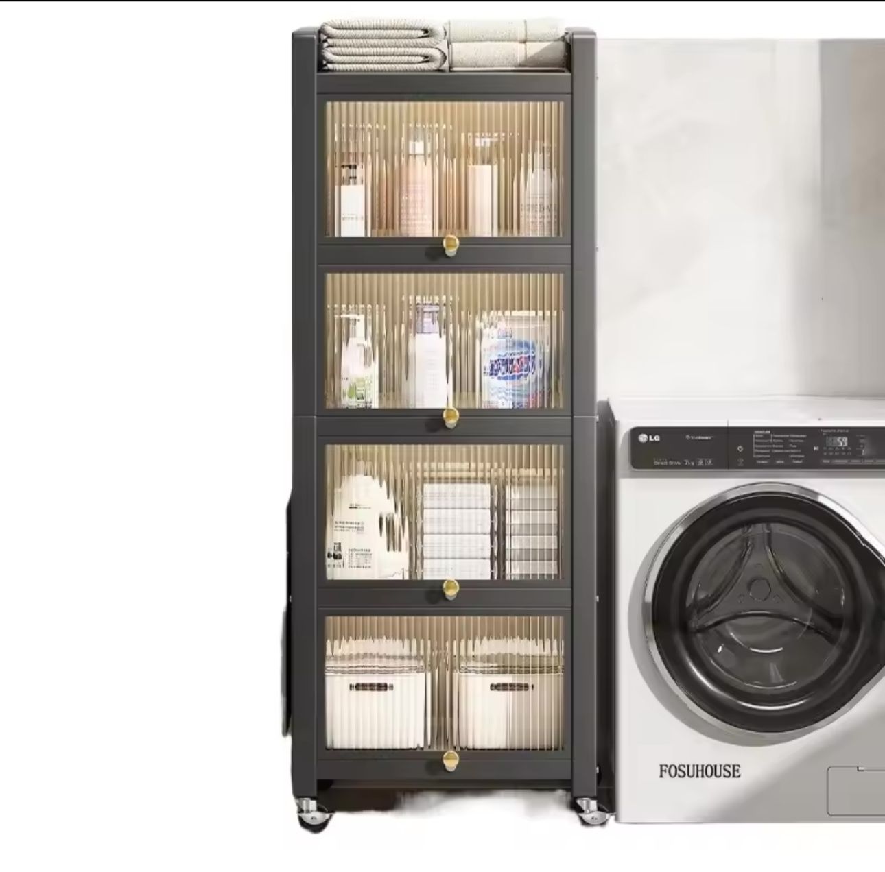 Multipurpose Storage Cabinets /Rack Space Saver Made of High Quality Rust-Free Steel