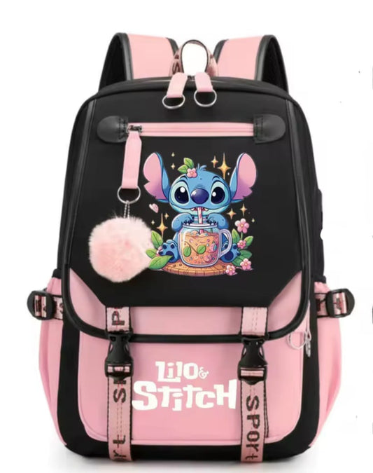 Lilo stitch school bag with USB port.