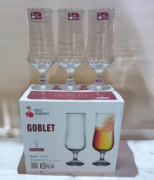 380ml Red cherry Hurricane glasses