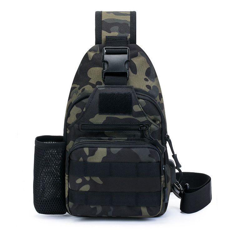 Tactical Millitary Chest bags with water bottle holder and Usb charging interface*l