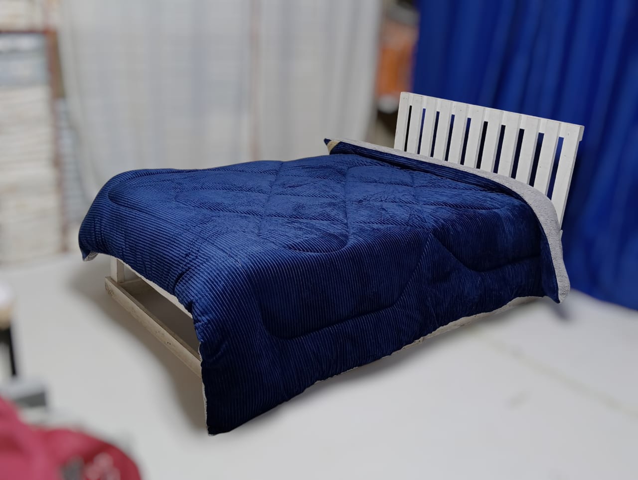 Single velvet duvet