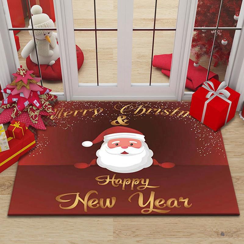 Merry Christmas Doormat Decorative Xmas Holiday Front Door