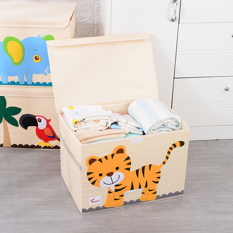 Folding Kids Storage Box with Lid