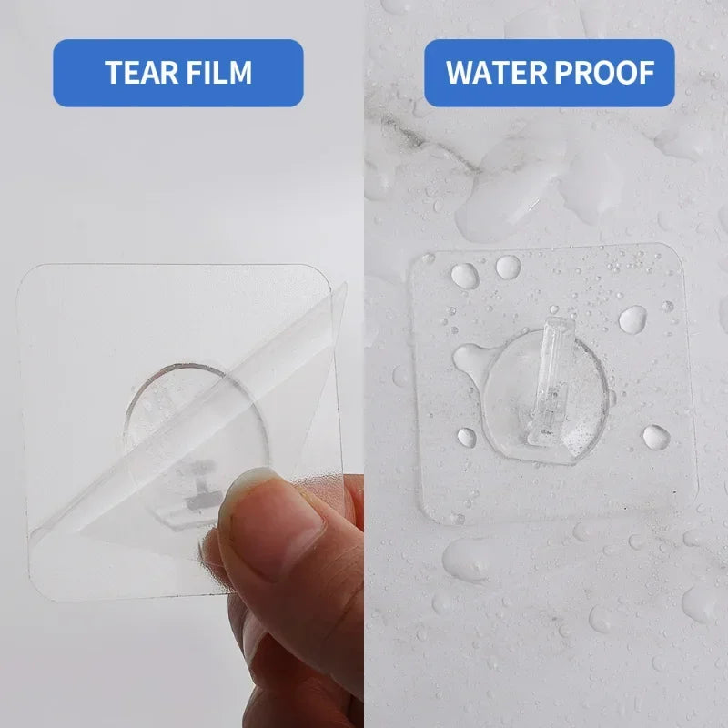 10Pcs Transparent Wall Hooks