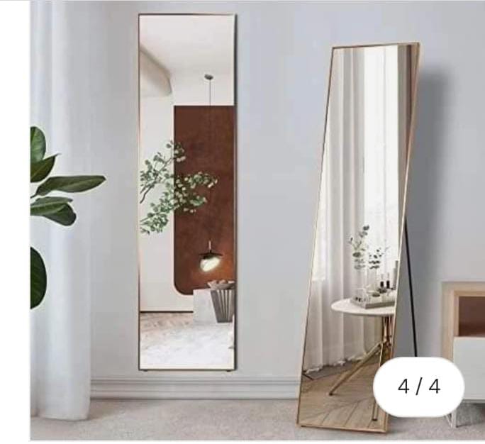 Full body rectangular framed dressing mirror